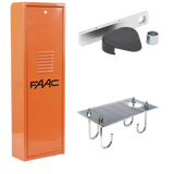 Kit de Barrera Vehicular FAAC 620 Rapid uso Continuo / Apertura 2-3s / 3-3.8m/ Incluye Ancla y Enganche para Brazo Recto