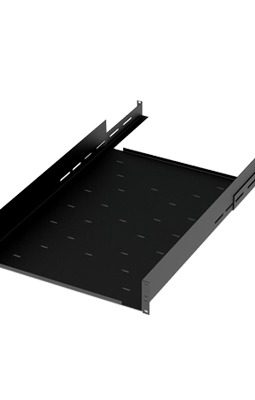 Charola Ajustable para Rack de 19 de 4 postes de 2 Unidad de Espacio. Profundidad de 633 a 816 mm.