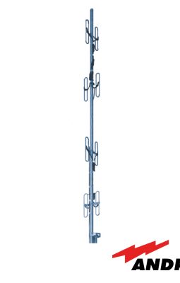 Antena base de 8 Dipolos, 450 - 470 MHz, resistente a humedad y diseño robusto