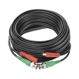 Cable Coaxial Armado con Conector BNC (Video) y Alimentación / Longitud de 10 mts / Optimizado para Cámaras 4K / Uso en Interior.