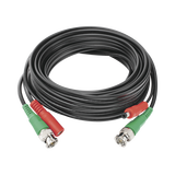 Cable Coaxial Armado con Conector BNC (Video) y Alimentación / Longitud de 5 mts /, Optimizado para Cámaras 4K / Uso en Interior
