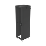 Gabinete para Telecomunicaciones Rack Estándar de 19, 42UR, 600 mm Ancho x 600 mm Profundidad. Fabricado en Acero.