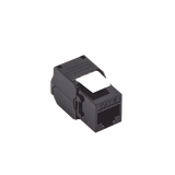 Módulo Jack Keystone Cat6A (toolless), con terminación en ángulo 180 º Color Negro, Compatible con Faceplate y Patchpanel Linkedpro