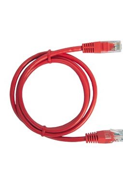 Cable de parcheo UTP Cat6 - 1 m - rojo