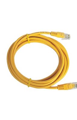 Cable de parcheo UTP Cat5e - 1 m - amarillo