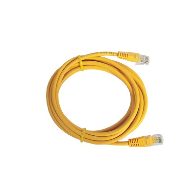 Cable de parcheo UTP Cat5e - 3.0m. - Amarillo