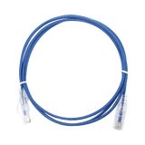 Cable de Parcheo Slim UTP Cat6 - 1.5 m Azul Diámetro Reducido (28 AWG)