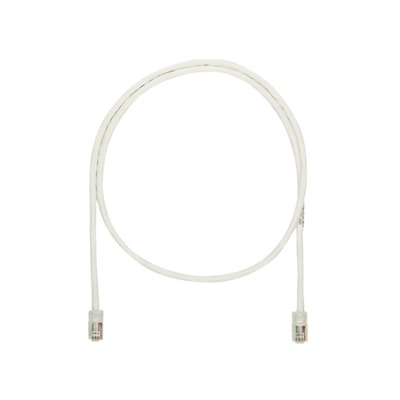 Cable de parcheo UTP Categoría 5e, con plug modular en cada extremo - 2 m. - Blanco mate