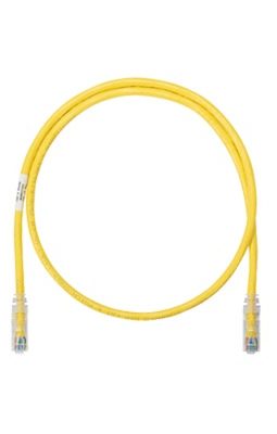 Cable de parcheo UTP Categoría 6, con plug modular en cada extremo - 1 m. - Amarillo