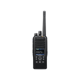 136-174 MHz, Digital NXDN-P25-DMR-Analógico, 6 W, Bluetooth, GPS, MicroSD, 1024 Canales, Incluye Batería, cargador, antena, y clip