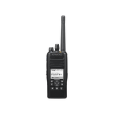 380-470 MHz, NXDN-DMR-Analógico, 5 W, Bluetooth, GPS, MicroSD, 1024 Canales, Incluye Batería, cargador, antena, y clip
