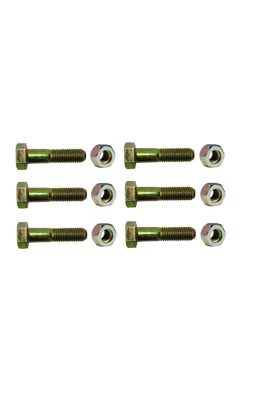 Paquete de 6 tornillos grado 5 y tuercas tropicalizadas 1/4 x 1-1/4. Para STZ30/SCZ30/SCZ30P.