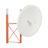 Antena Direccional en Frecuencia Extendida / 4.8 - 6.5 GHz / 28 dBi / Conector con jumper N-Macho incluido/ Polaridad en 90º y 45º / Montaje incluido para torre o mástil
